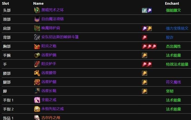 TBC术士数据 急速暴击与法伤收益关系 TBC术士数据 急速暴击与法伤收益关系