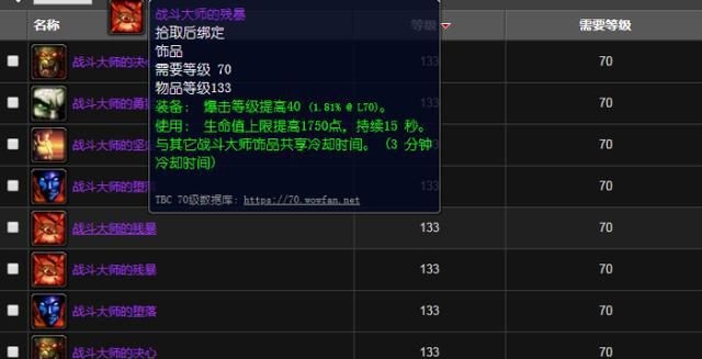 TBC时代的PVP神器:战场中的致胜利器 TBC时代的PVP神器:战场中的致胜利器